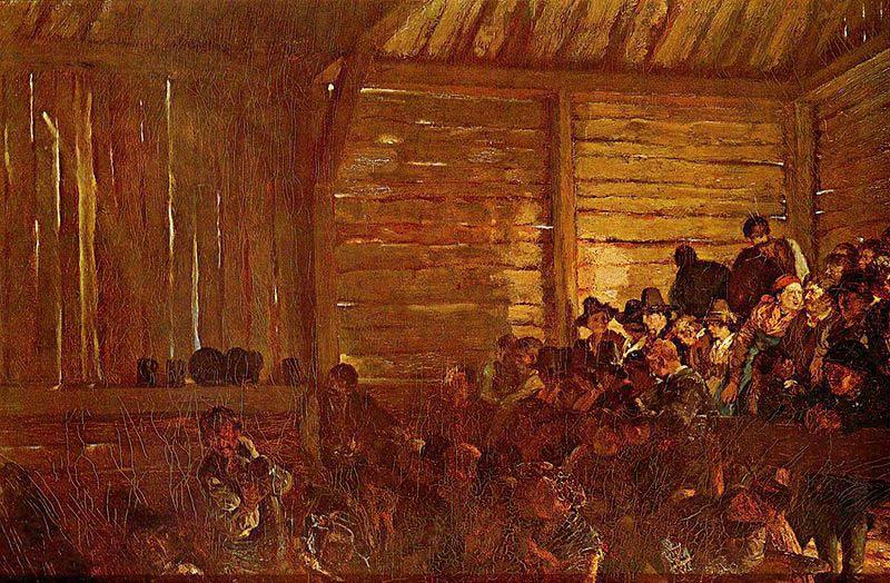 Adolph von Menzel Folk theatre in Tyrol